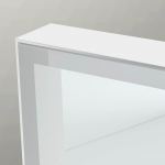 Origins Living  Tate Light Rectangular Mirror 100 White - 100x70cm