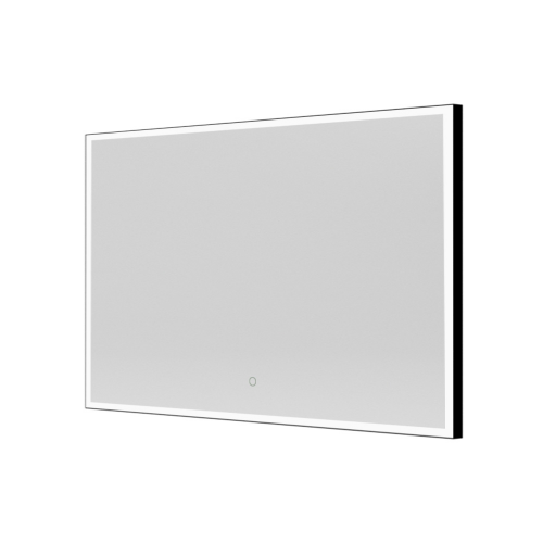 Origins Living Tate Light Rectangular Mirror 120 Black - 120x70cm