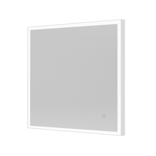 Tate Light Square Mirror 70 White - 70x70cm