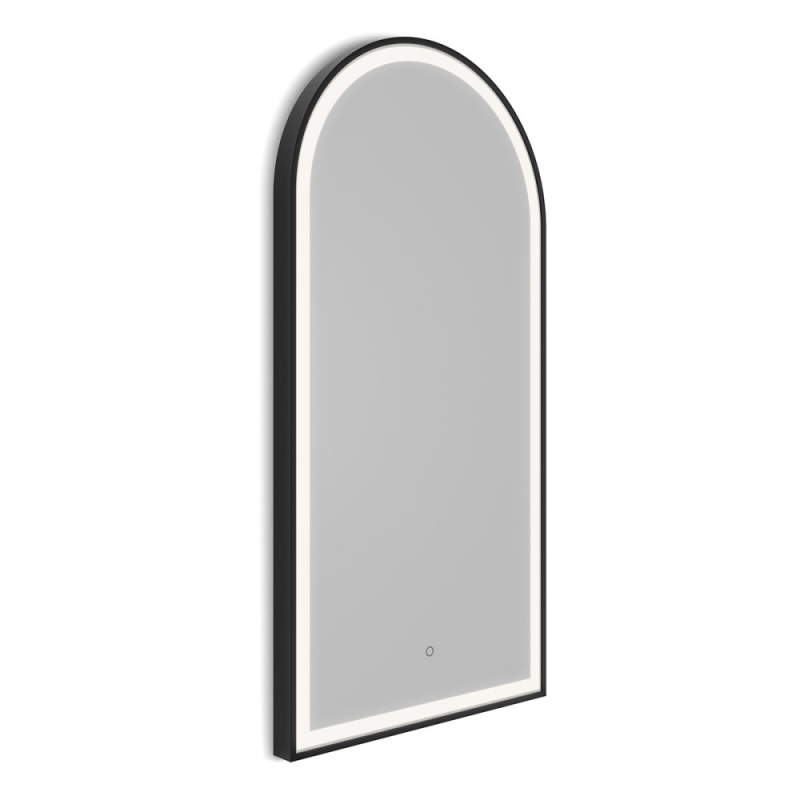 Origins Living Lomax Light Arch Mirror 50 Black - 50x100cm