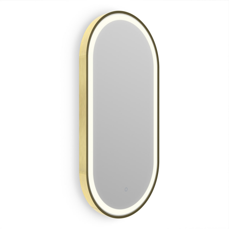 Origins Living Lomax Light Capsule Mirror 40 Brushed Brass - 40x80cm
