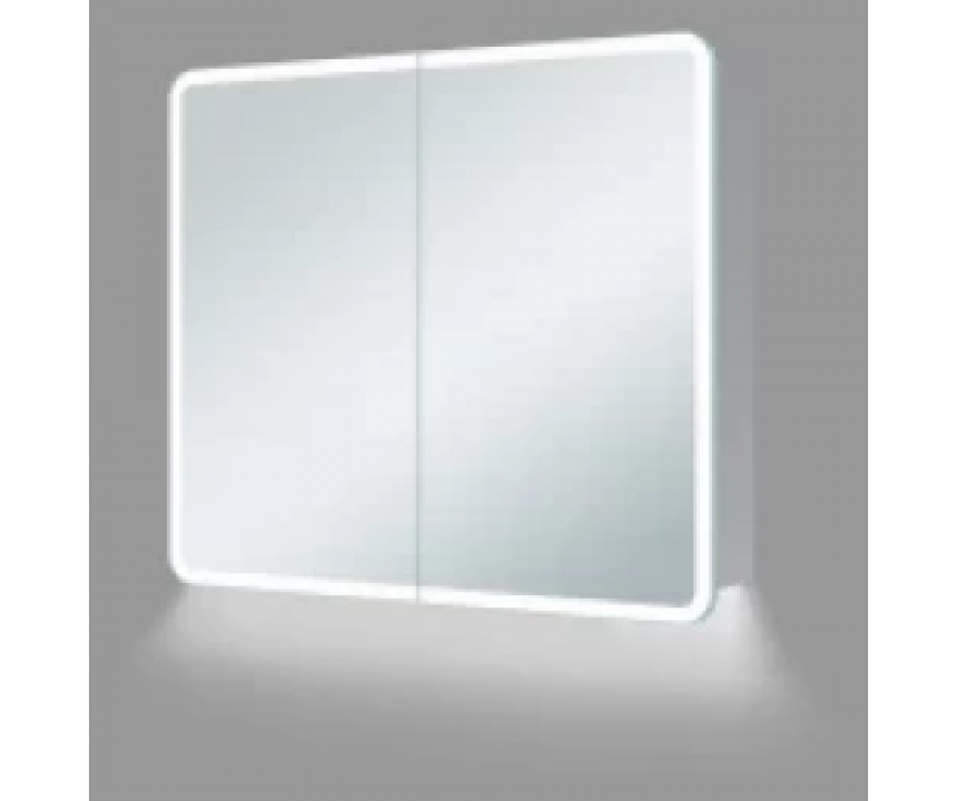 Attari 600mm 2 Door LED Mirrored Wall Bathroom Cabinet
