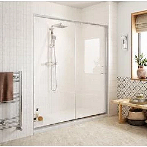 Class 6mm 1000mm Easy-Fit Sliding Shower Door - Chrome