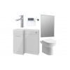 Venosa 900mm Furniture & BTW WC Pack - Grey Gloss (LH)