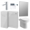 Venosa 900mm Furniture & BTW WC Pack - Grey Gloss (LH)