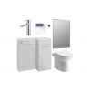 Furniture Packs DIFTP5394 Venosa 900mm Furniture & BTW WC Pack - Grey Gloss (RH)