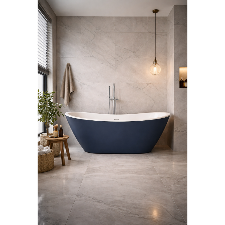 Colour Free Standing Bath DIBF0088 Belmont Freestanding 1700x780x690mm Bath - Matt Blues