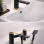 Abode Levarto Basin/Shower mixer Tap Set 3 - Matt Black & Brass