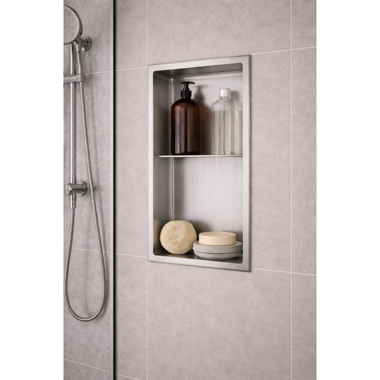 610x305mm Bathroom Niche - St/Steel
