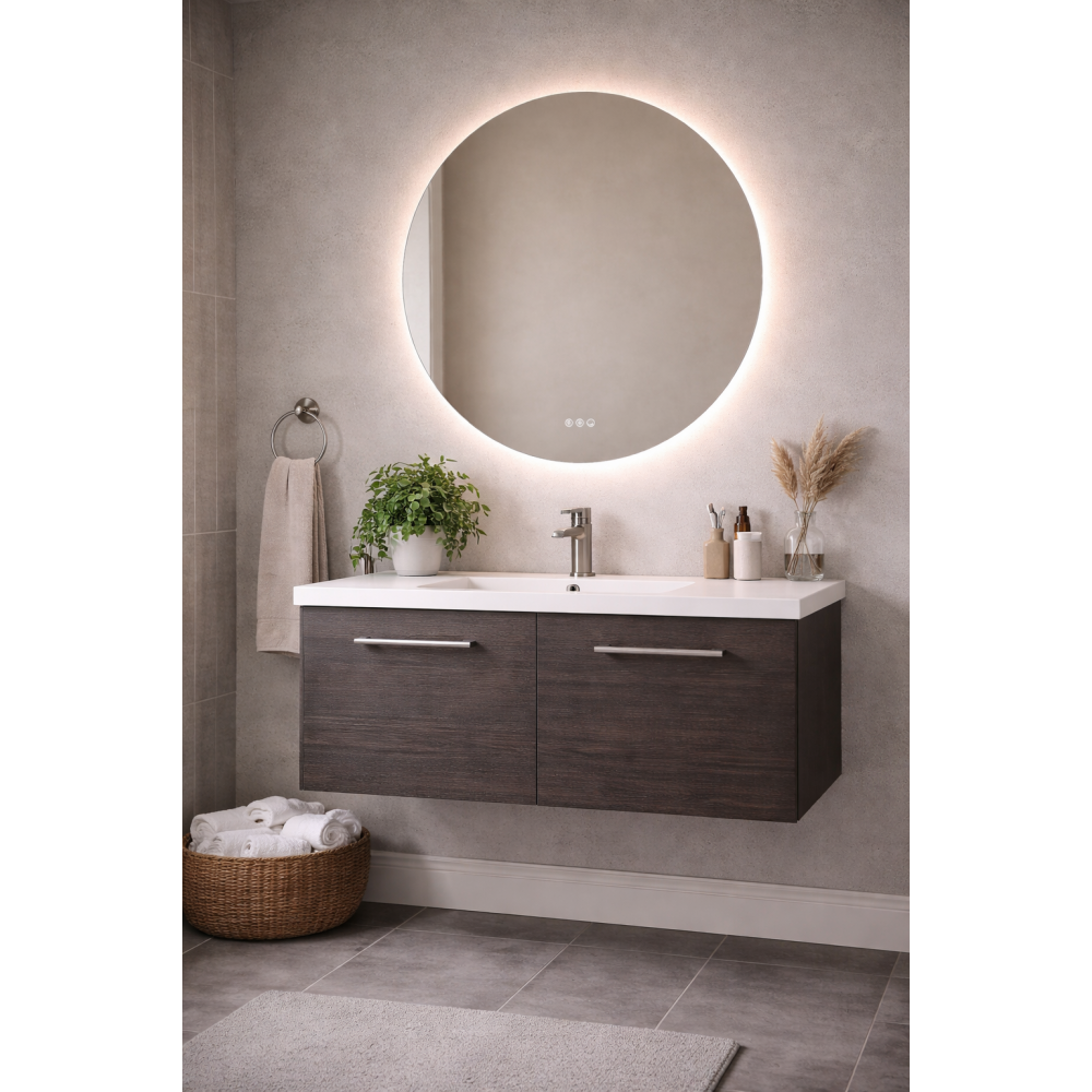 Origins Living Claris Round Mirror 60cm CLR-01D060-03 Illuminated Bathroom Mirror