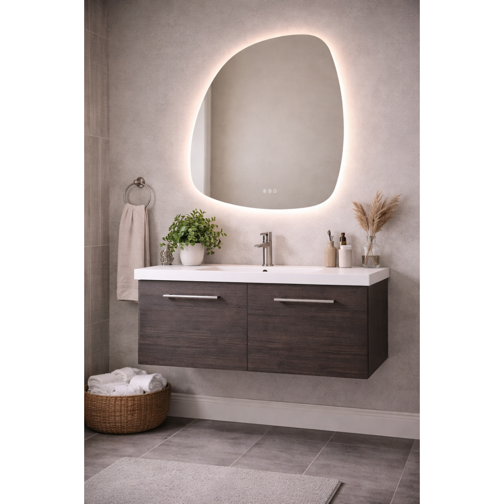 Origins Living Claris Organic Mirror 60x80cm CLR-01G068-03 Illuminated Bathroom Mirror