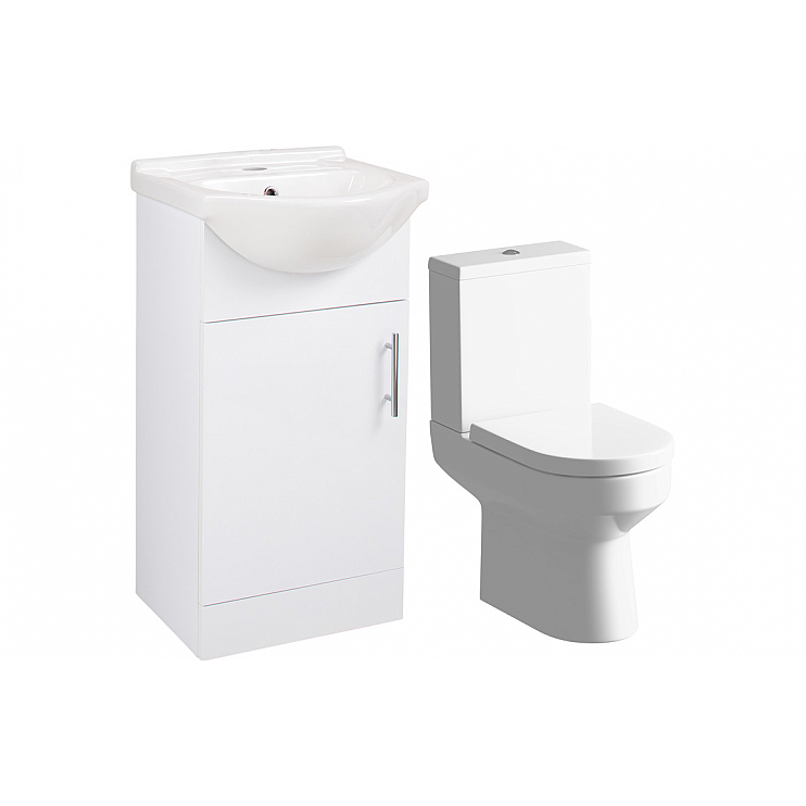 Vista 450mm Vanity & C/C Toilet Pack