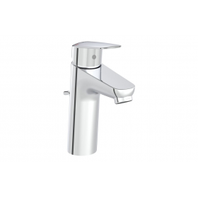 VitrA Flow Round Large Basin Mixer w/Waste Lever - Chrome