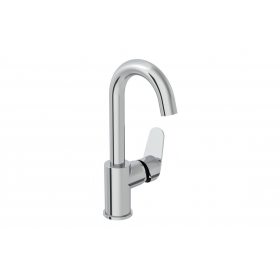 VitrA Flow Round Swivel Basin Mixer - Chrome
