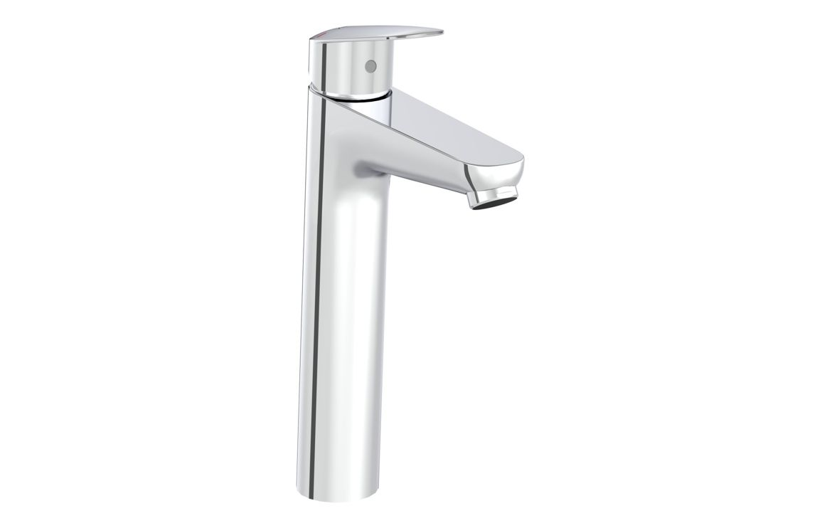 VitrA Flow Round Tall Basin Mixer - Chrome