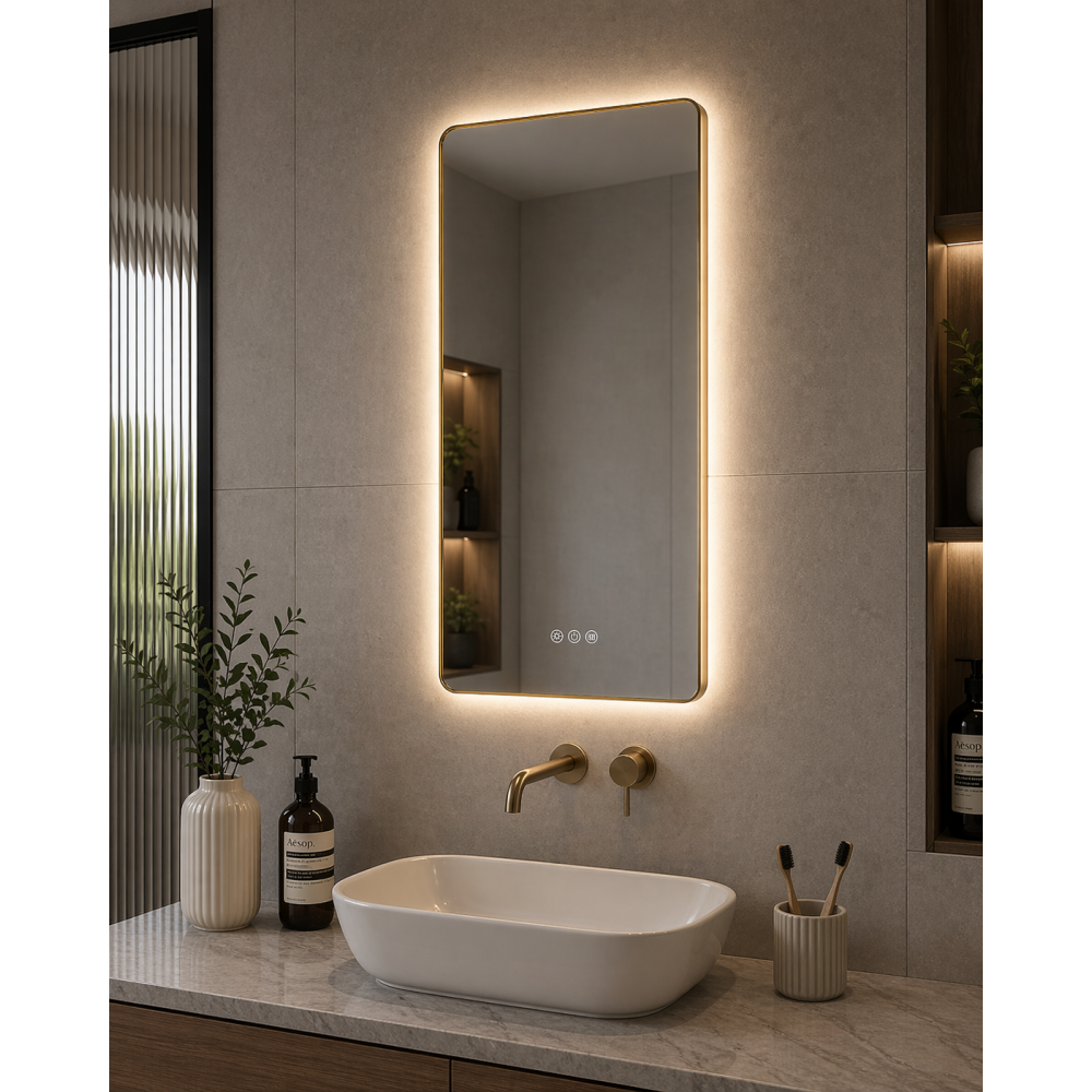 Abode Aruna 450x900mm Frameless Tablet LED Mirror