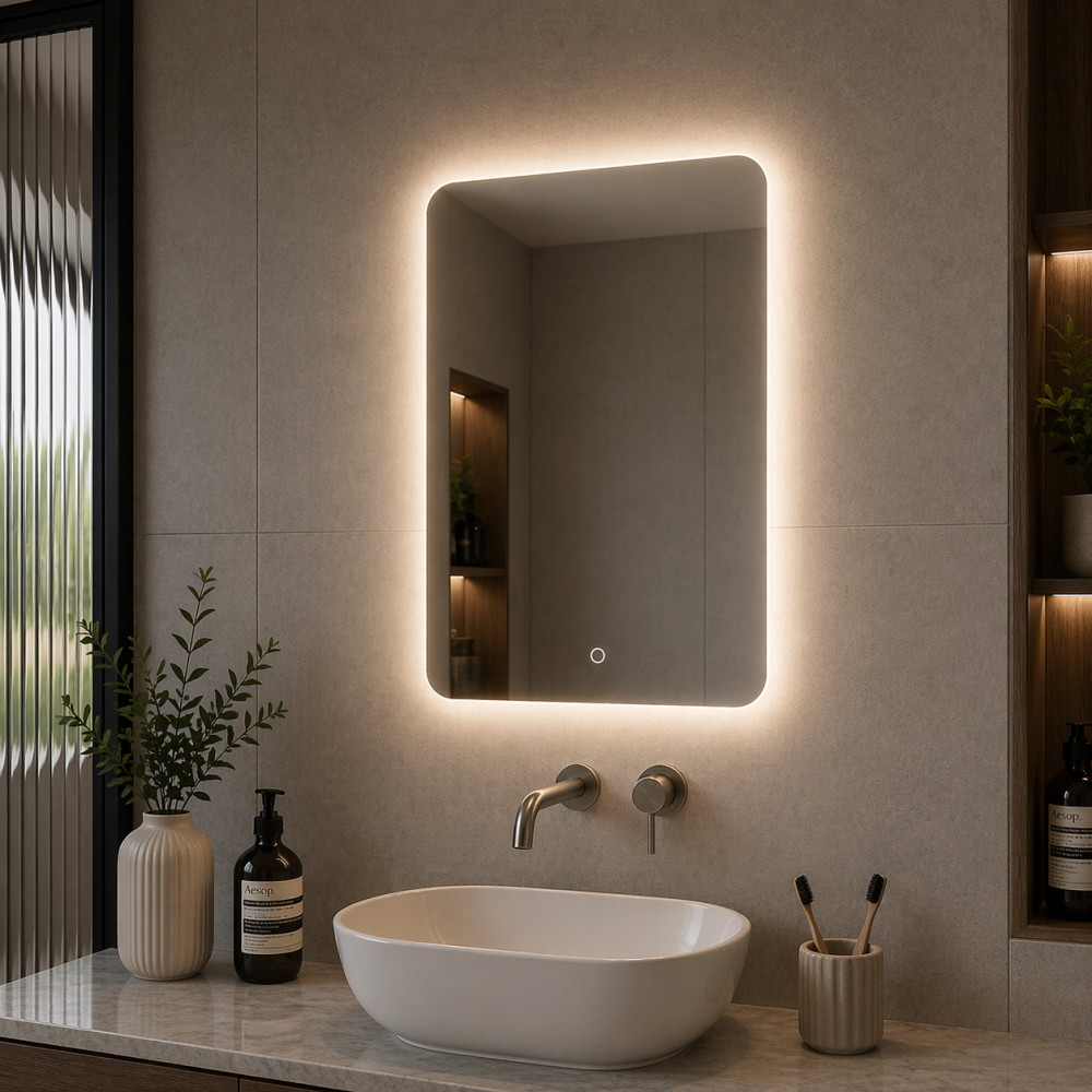 Haruki 500x700mm Rectangle Back-Lit LED Mirror