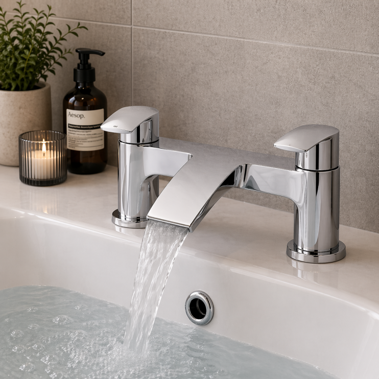 Vesso Bath Filler - Chrome