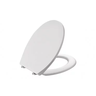 Sherbourne Soft Close Toilet Seat - White w/Brushed Brass Finishes