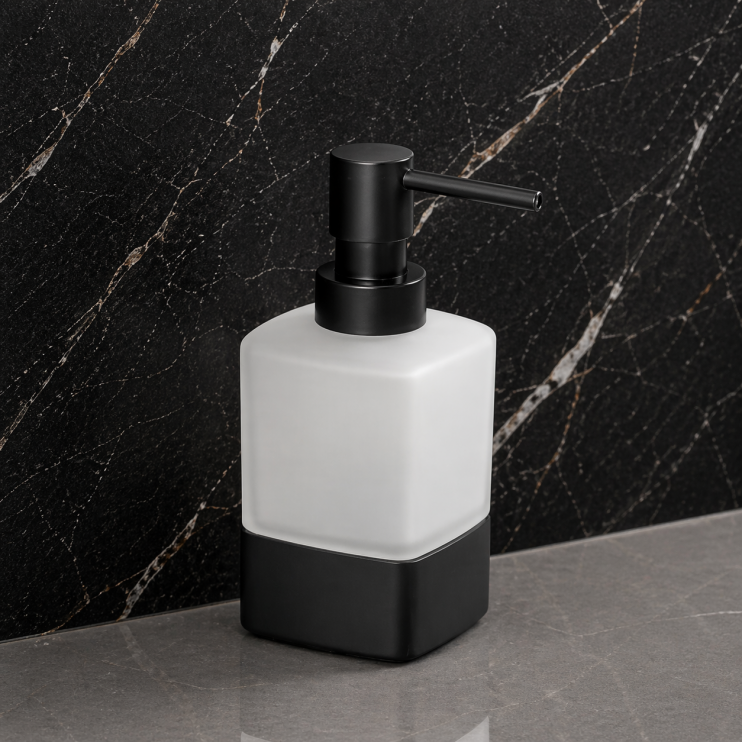 Origins Living Lounge Soap Dispenser Freestanding - Black 5455-14