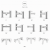 Abano Range of Bathroom Taps & Mixers DITB2200 Abano Bath Filler - Chrome Bathroom Tap
