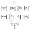 Abano Range of Bathroom Taps & Mixers DITB2202 Abano Bath/Shower Mixer & Shower Kit - Chrome Bathroom Tap