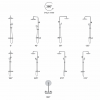 Aurora Round Thermostatic Bar Mixer w/Riser Kit - Chrome