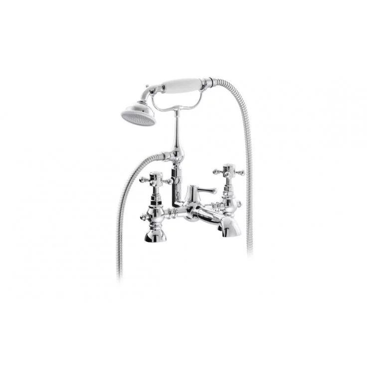 Traditional Bathroom Taps in Chrome AB2684 Abode Sentiment Bath Shower Mixer - Chrome