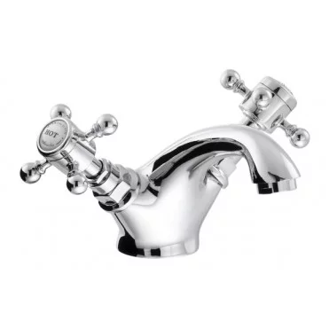 Traditional Bathroom Taps in Chrome AB2681 Abode Sentiment Basin Monobloc Mixer - Chrome