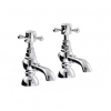 Traditional Bathroom Taps in Chrome AB2680 Abode Sentiment Basin Pillar Taps - Chrome