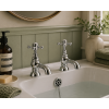Traditional Bathroom Taps in Chrome AB2682 Abode Sentiment Bath Pillar Taps - Chrome