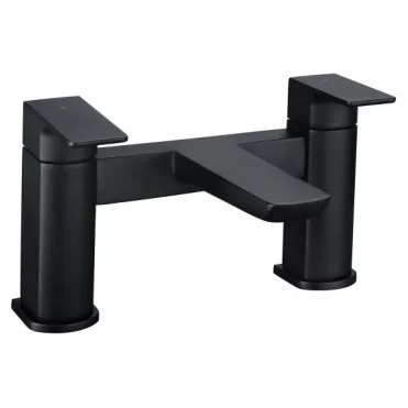 Berio Range of Bathroom Taps & Mixers DITB2266 Berio Bath Filler - Matt Black Bathroom Taps