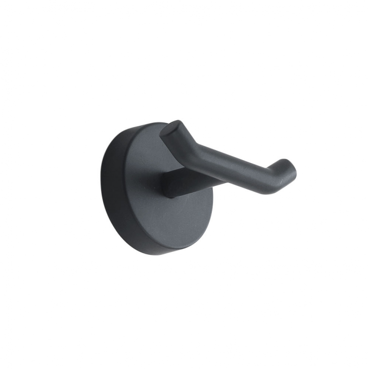 Origins Living Eros Double Hook - Black 2326-14 Bathroom Wall Accessories