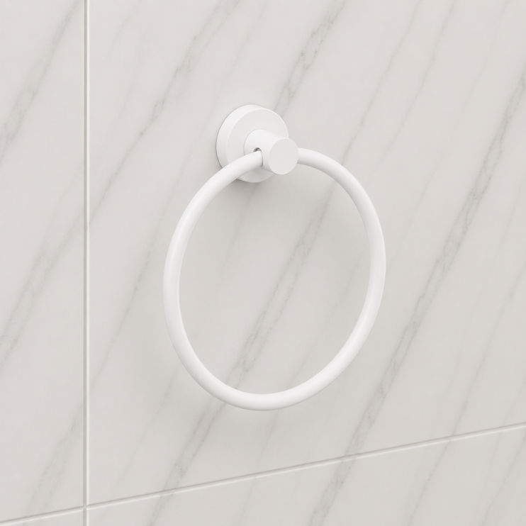 Origins Living Tecno Project Towel Ring - White 166107