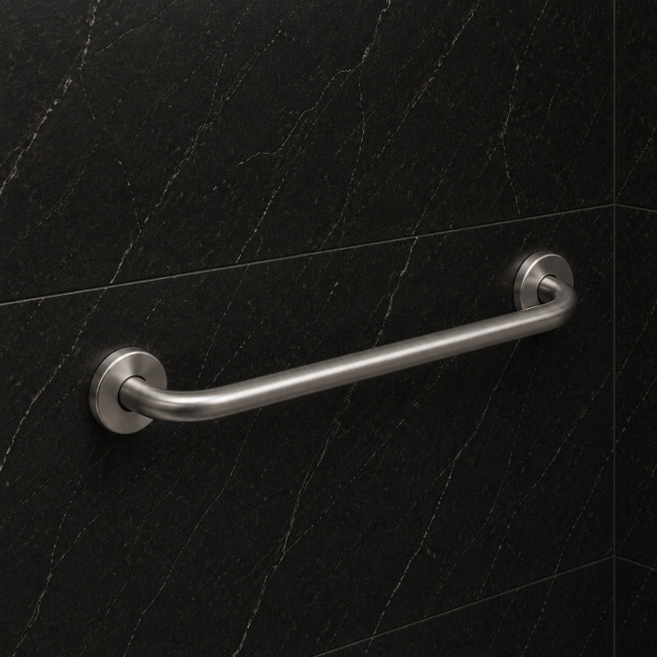 Origins Living G Pro Grab Bar 53cm - Brushed 5020/45-38 Bathroom Accessory