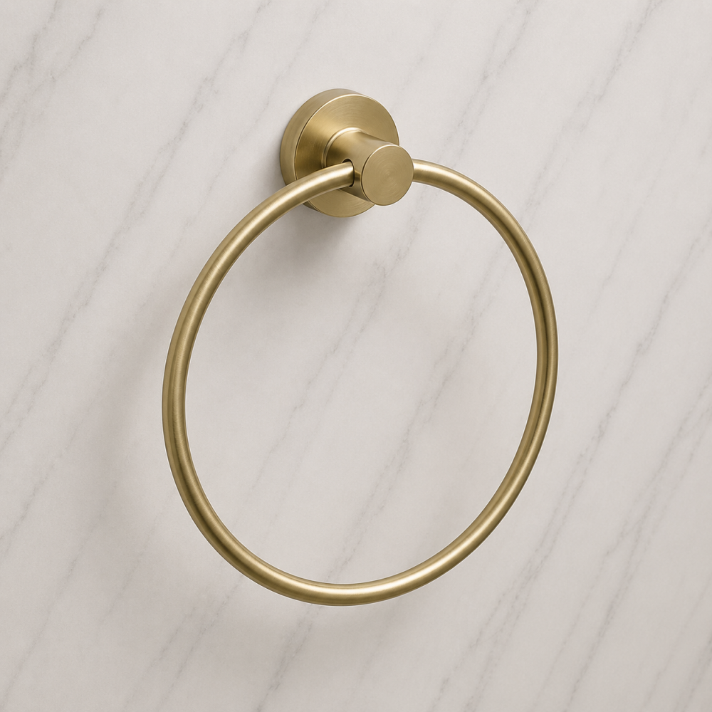 Origins Living Tecno Project Towel Ring - Brushed Brass 206520