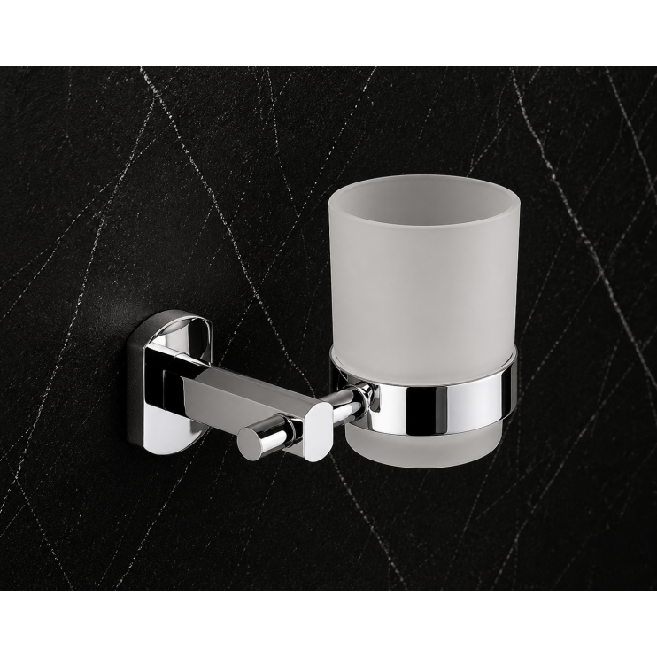 Origins Living Edera Plus Tumbler Holder - Chrome EP10-13 Bathroom Wall Accessory