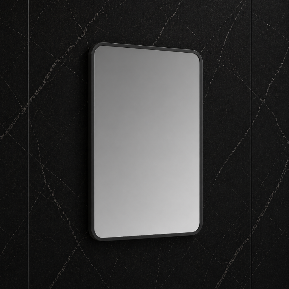 Kenji 600x800mm Rectangle Mirror - Matt Black