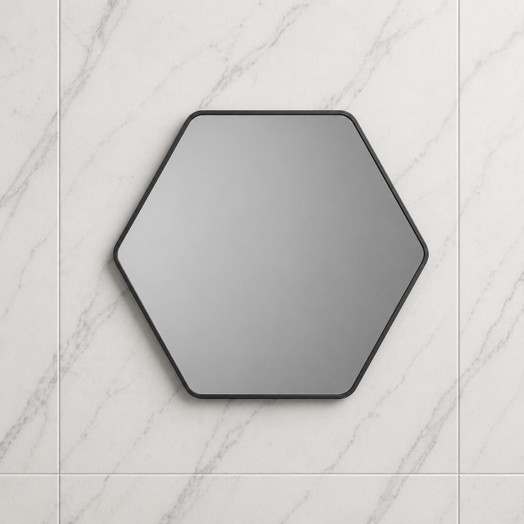 Nori 500x441mm Hexagonal Mirror