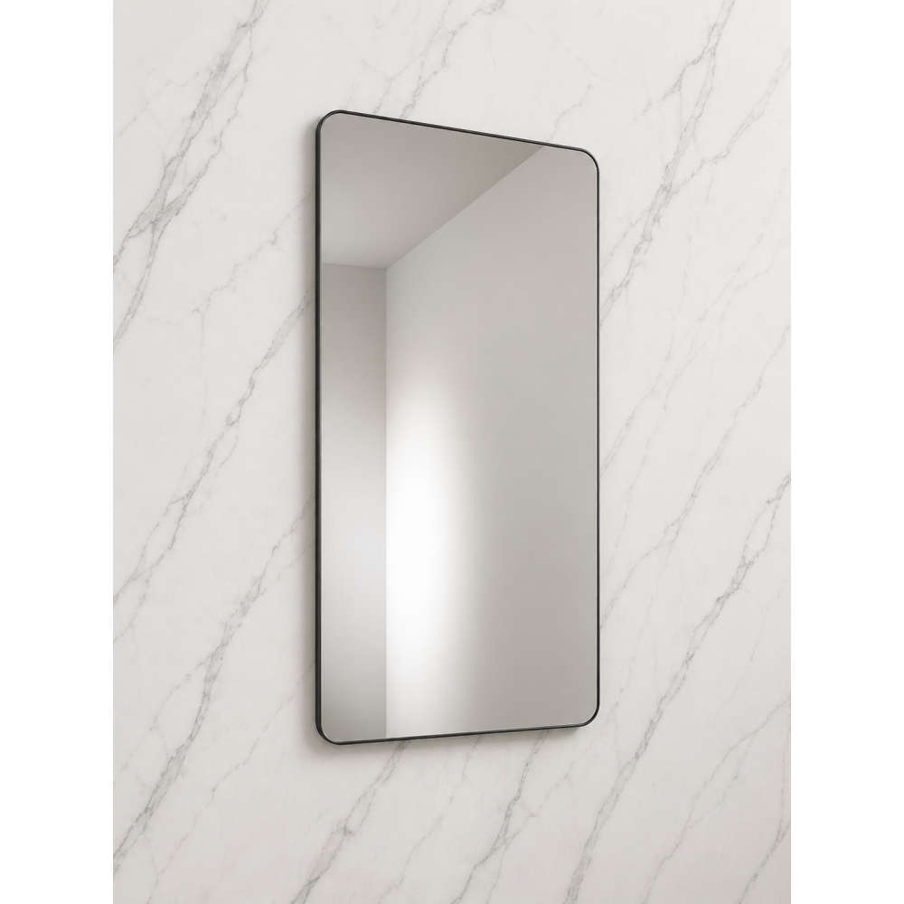 Abode Mayar 450x900mm Tablet Mirror - Matt Black