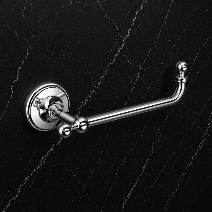 Origins Living Albany Open Toilet Roll Holder - Chrome ALB-117001-CH Bathroom Wall Fitting