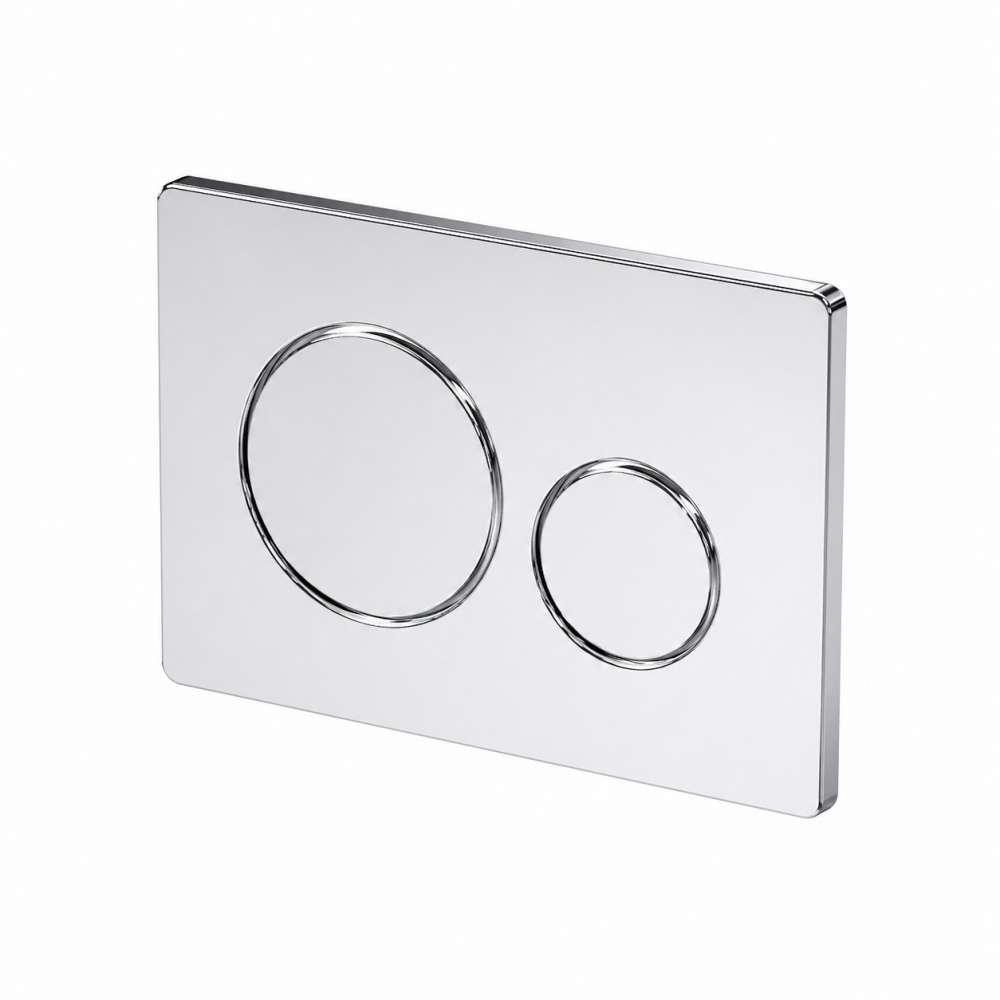 Flushplates DIAC0298 Round Push Button Flushplate - Chrome