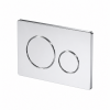 Flushplates DIAC0298 Round Push Button Flushplate - Chrome