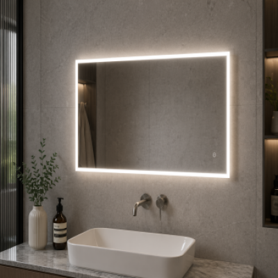 Solana 600x1200mm Rectangle Edge-Lit LED Mirror