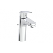 VitrA Flow Round Large Basin Mixer w/Waste Lever - Chrome