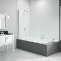 Merlyn 800x1500mm Single Square Bath Screen (6mm)