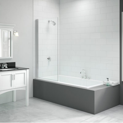 Merlyn 800x1500mm Single Square Bath Screen (6mm)