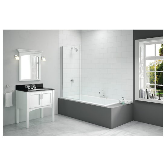 Bath Screen DIBS0014 Merlyn 800x1500mm Single Square Bath Screen (6mm)