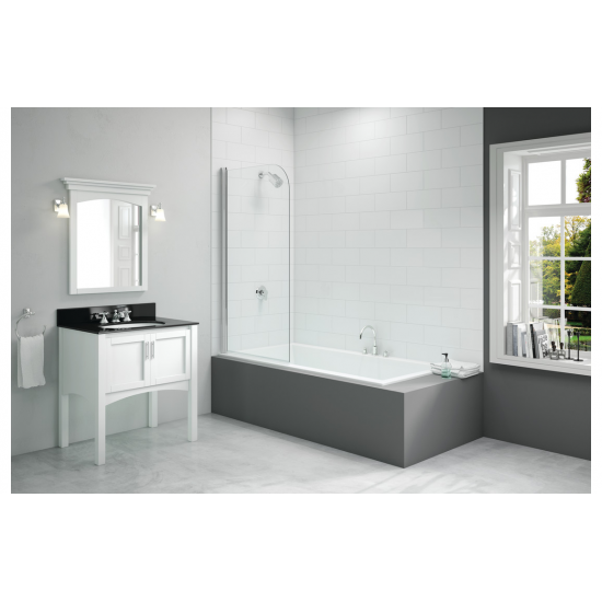 Bath Screen DIBS0012 Merlyn 800x1500mm Single Curved Bath Screen (6mm)