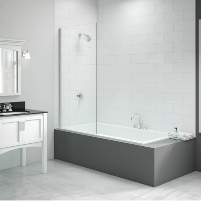 Merlyn 800x1500mm Single Fixed Square Bath Screen (6mm)